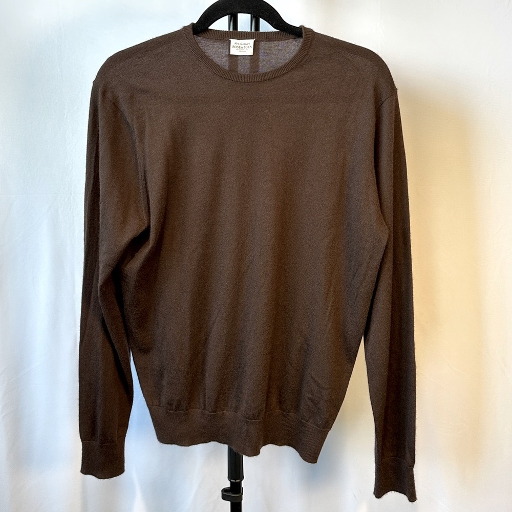 Rose & Born Crewneck Cashmere Sweater